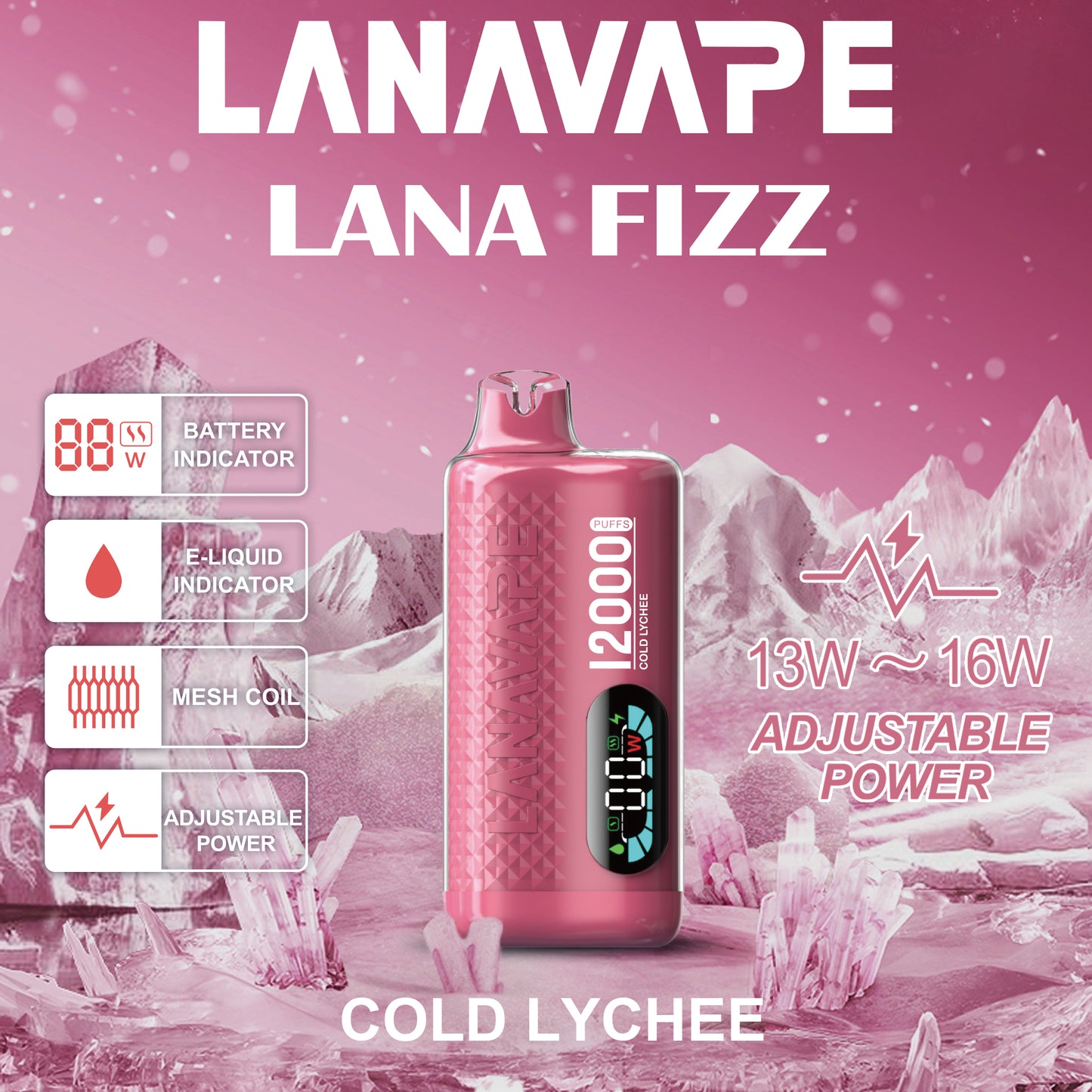 Lana Fizz 12K ライチ味