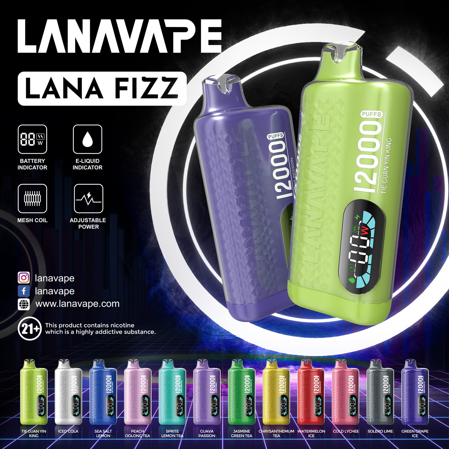 Lana Fizz 12K シーソルトレモン味