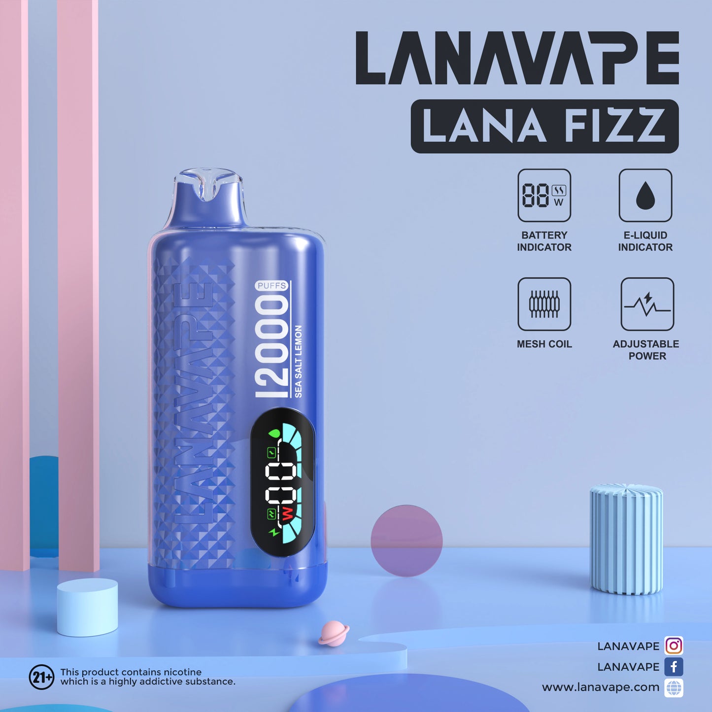 Lana Fizz 12K シーソルトレモン味