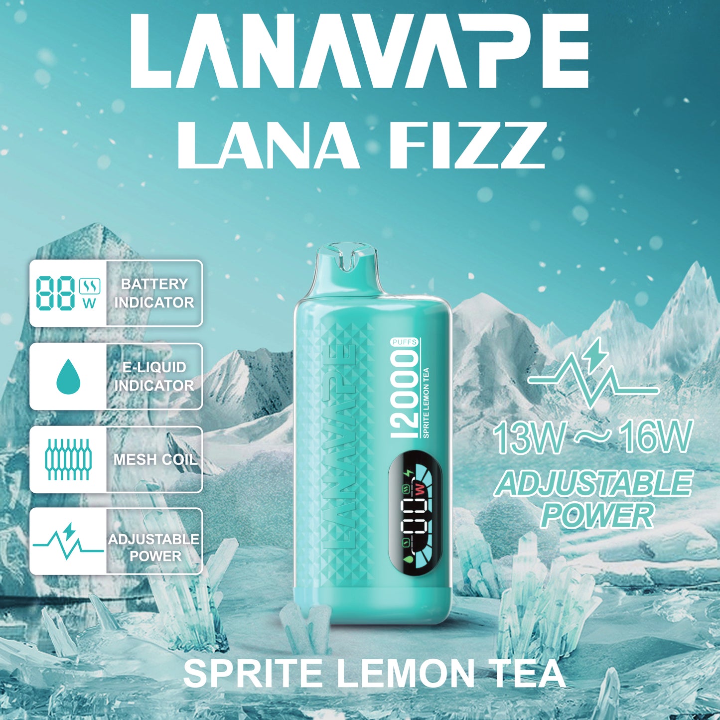 Lana Fizz 12K レモンティー味