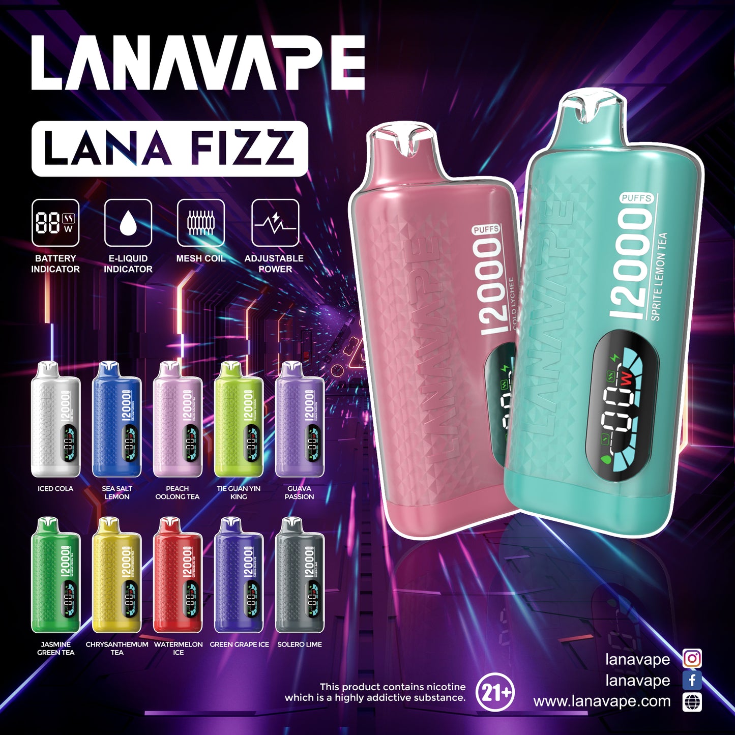 Lana Fizz 12K シーソルトレモン味