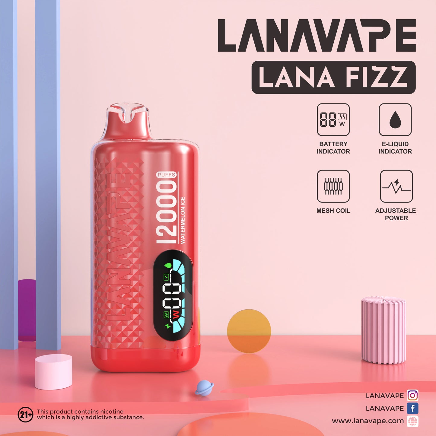 Lana Fizz 12K スイカ味