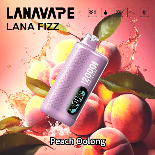 Lana Fizz 12K ピーチウーロン味