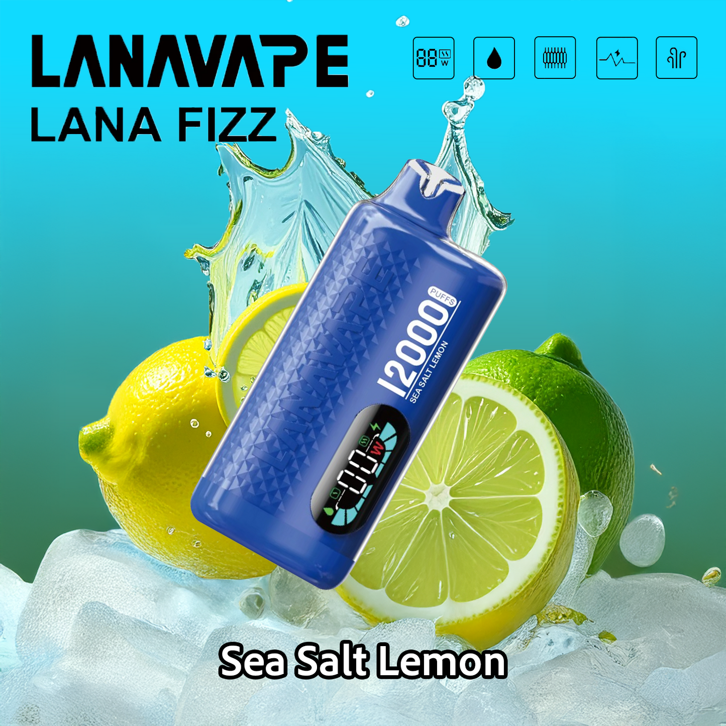 Lana Fizz 12K シーソルトレモン味